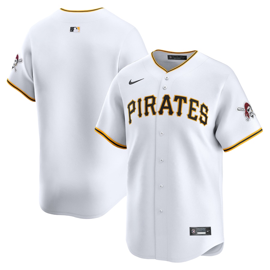 Men's Pittsburgh Pirates Nike White Home Limited Jersey - Jersey