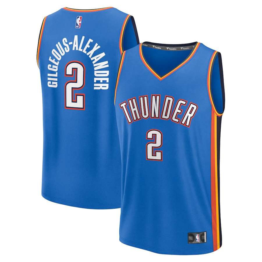 Youth Oklahoma City Thunder Shai Gilgeous-Alexander Fanatics Blue Fast Break Replica Player Jersey - Icon Edition - Jersey