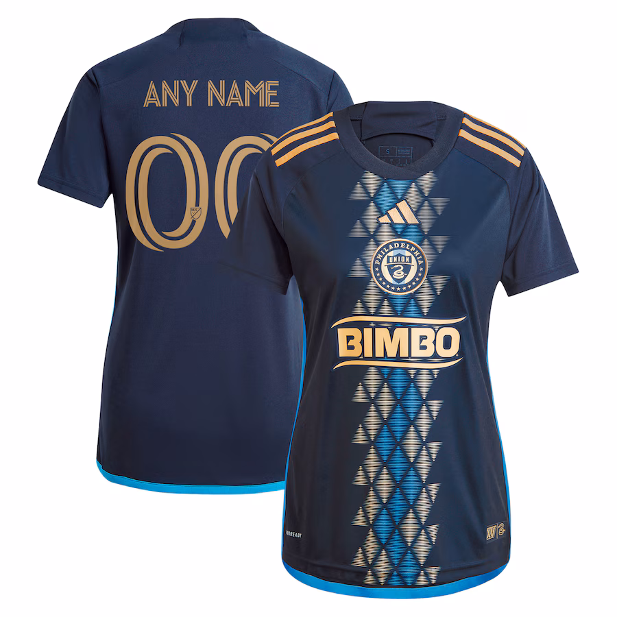 Women's Philadelphia Union  adidas Navy 2024 The XV Kit Replica Custom Jersey - Jersey