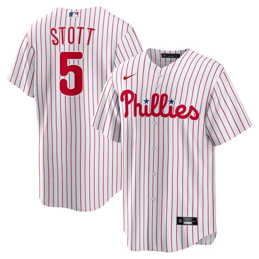 Men's Philadelphia Phillies Bryson Stott Nike White Replica Player Jersey - Jersey