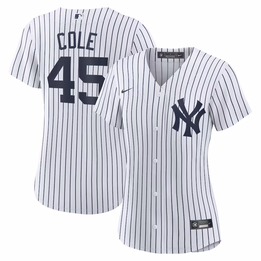 Women's New York Yankees Gerrit Cole Nike White Home Replica Player Jersey - Jersey