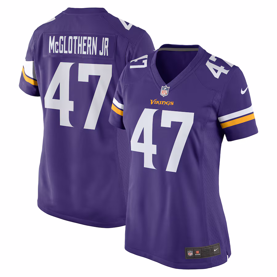 Women's Minnesota Vikings Dwight McGlothern Jr. Nike  Purple Game Jersey - Jersey