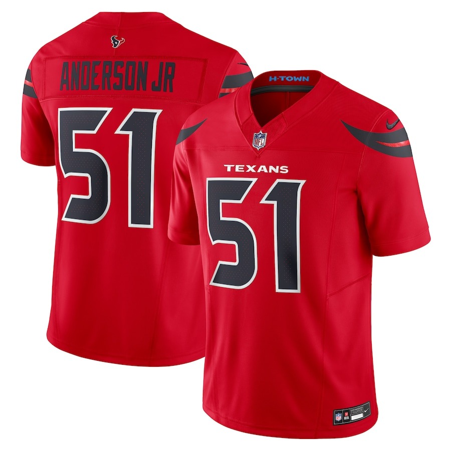 Men's Houston Texans Will Anderson Jr. Nike Red Alternate Vapor F.U.S.E. Limited Jersey - Jersey