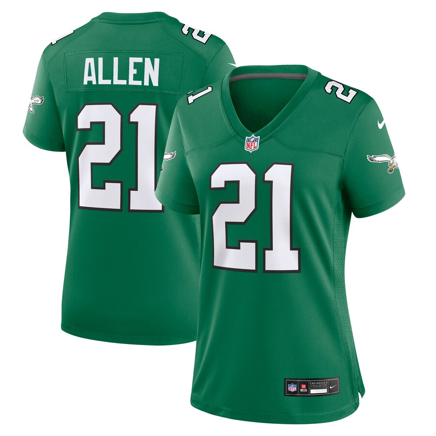 Women's Philadelphia Eagles Eric Allen Nike Kelly Green Alternate Game Jersey - Jersey