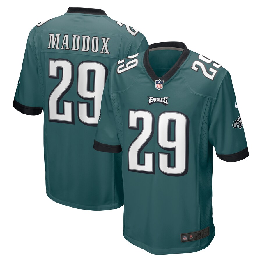 Men's Philadelphia Eagles Avonte Maddox Nike Midnight Green Game Jersey - Jersey