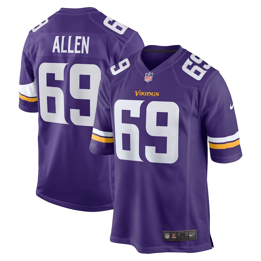Men's Minnesota Vikings Jared Allen Nike Purple Retired Player Game Jersey - Jersey