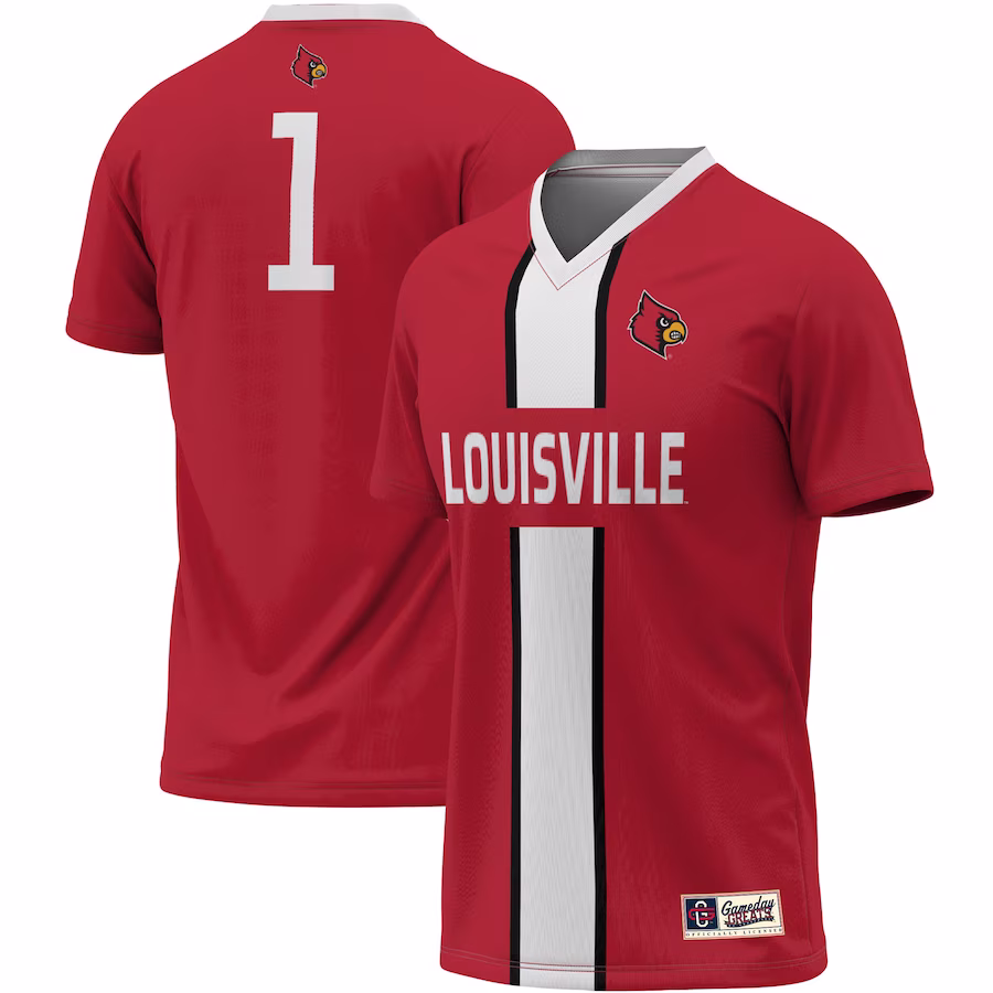 #1 Louisville Cardinals ProSphere Unisex Lightweight Soccer Jersey - Red - Jersey