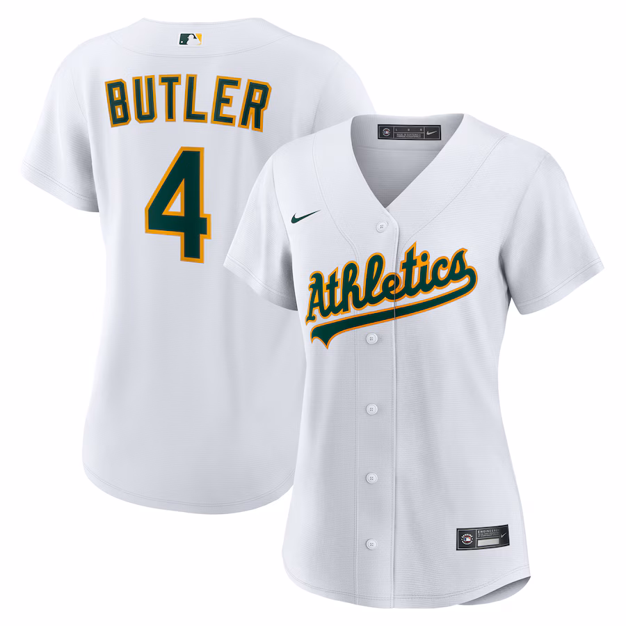 Women's Athletics Lawrence Butler Nike White Home Replica Jersey - Jersey