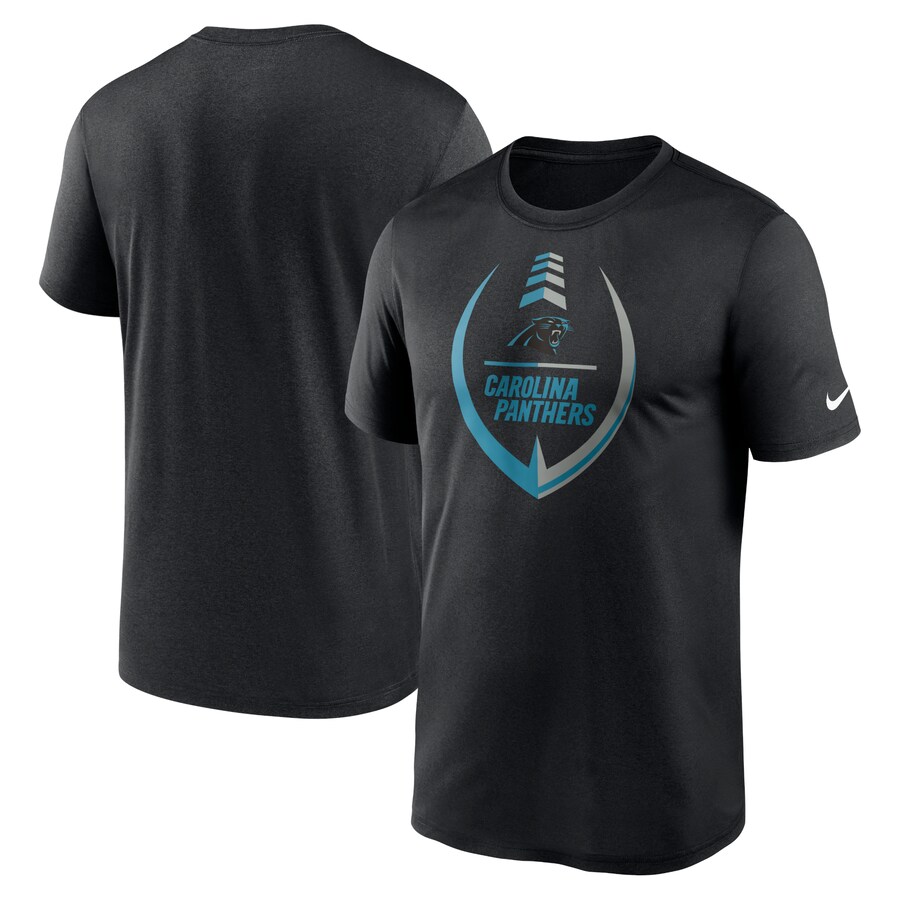 Men's Carolina Panthers Nike Black Icon Legend Performance T-Shirt - Jersey