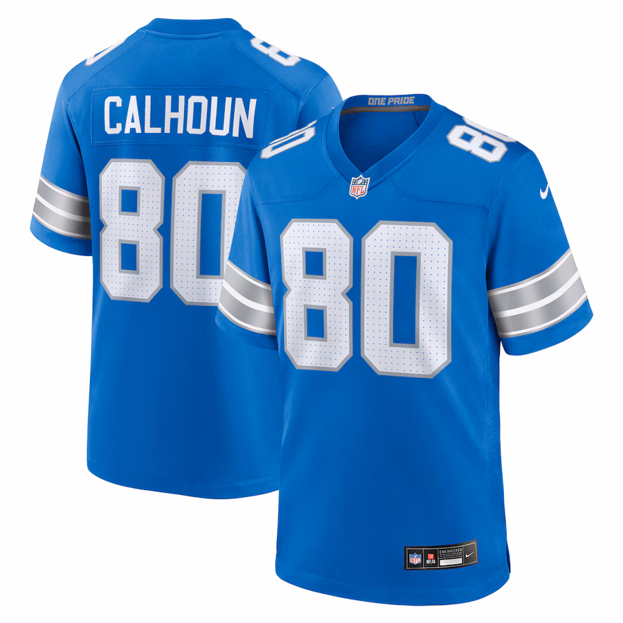 Men's Detroit Lions Jalon Calhoun Nike  Blue Game Jersey - Jersey