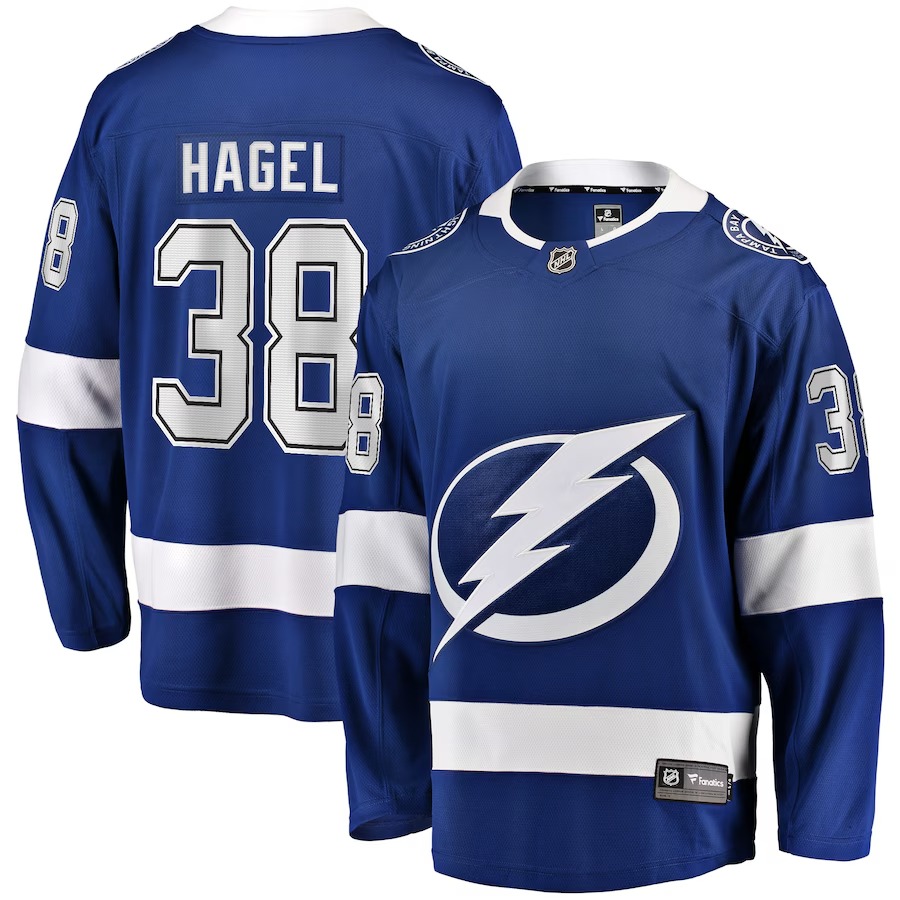Men's Tampa Bay Lightning Brandon Hagel Fanatics Blue Home Breakaway Player Jersey - Jersey