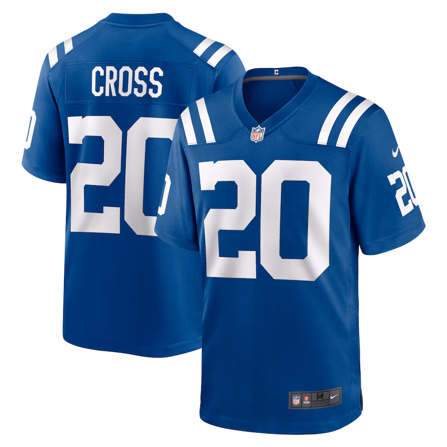 Men's Indianapolis Colts Nick Cross Nike Royal Player Game Jersey - Jersey