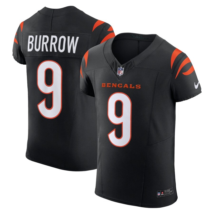 Men's Cincinnati Bengals Joe Burrow Nike Black Vapor F.U.S.E. Elite Jersey - Jersey