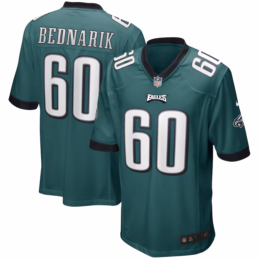 Men's Philadelphia Eagles Chuck Bednarik Nike Midnight Green Game Retired Player Jersey - Jersey