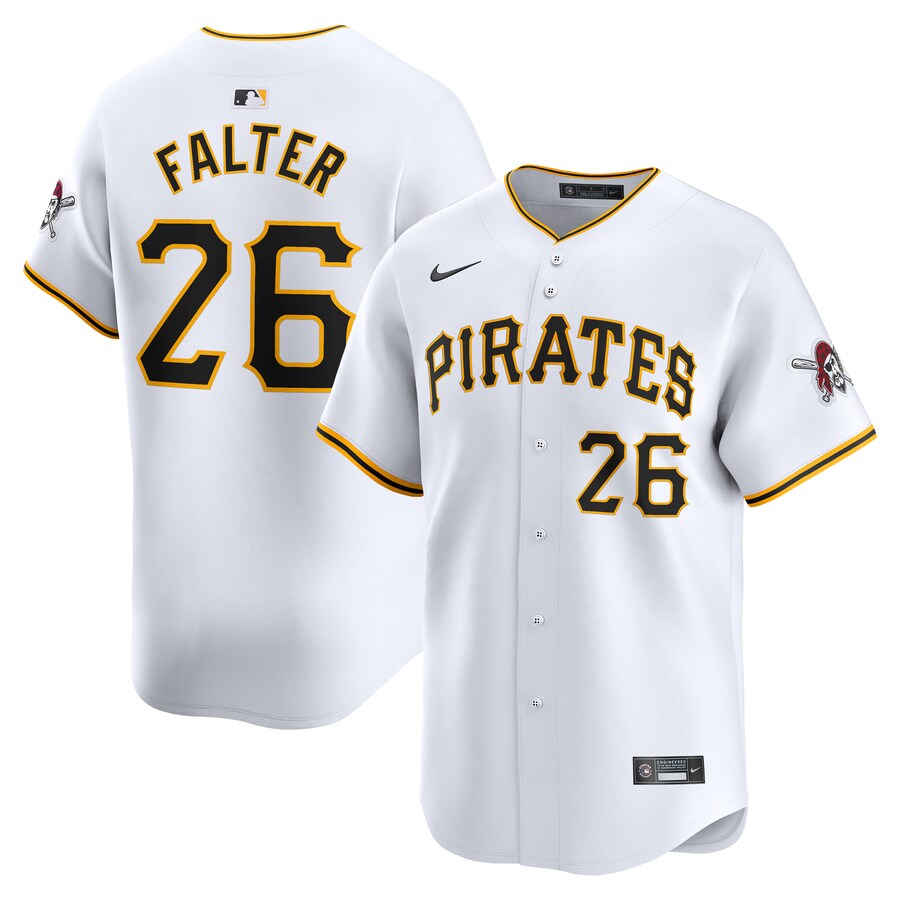 Men's Pittsburgh Pirates Bailey Falter Nike White Home Limited Player Jersey - Jersey