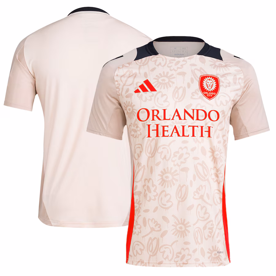 Men's Orlando City SC adidas Brown 2024 One Planet Pre-Match Top - Jersey
