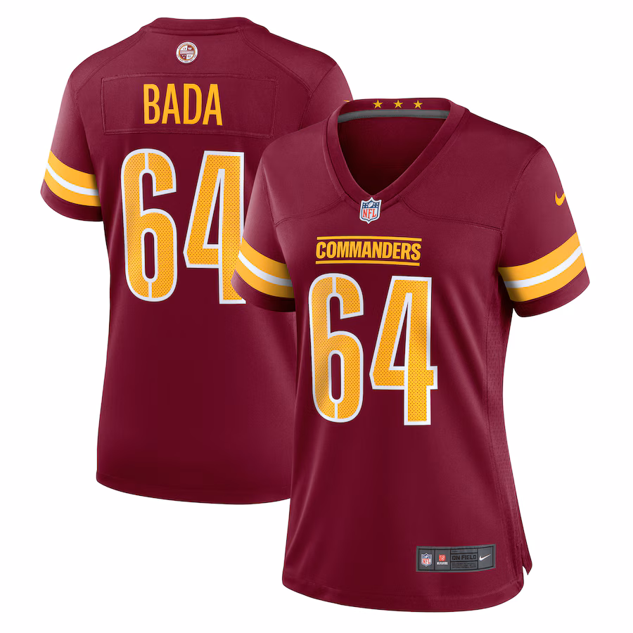 Women's Washington Commanders David Bada Nike  Burgundy  Game Jersey - Jersey