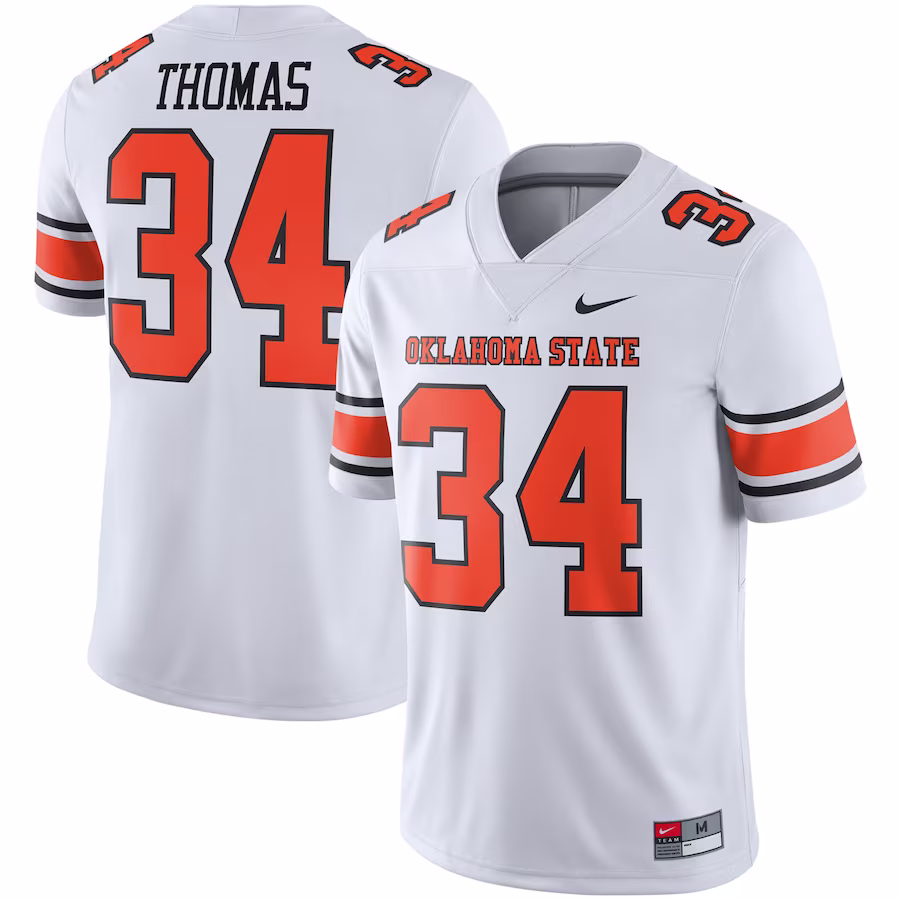 Thurman Thomas Oklahoma State Cowboys Nike Alumni Player Jersey - White - Jersey