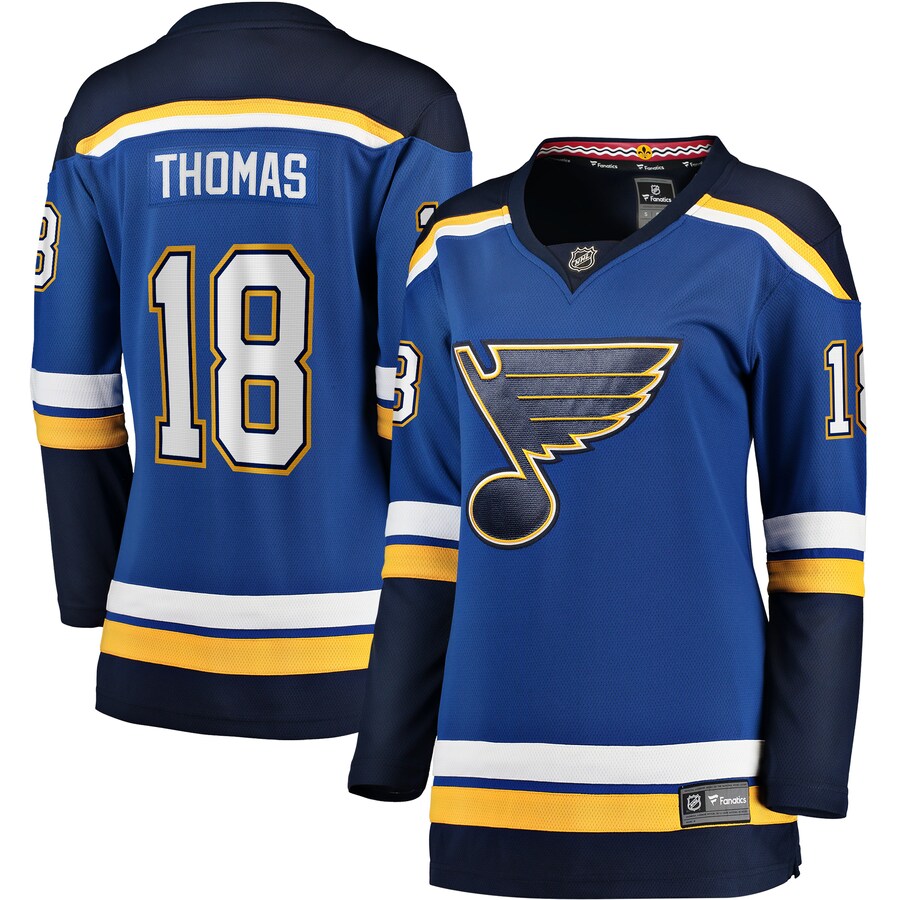Women's St. Louis Blues Robert Thomas Fanatics Branded Blue Home Breakaway Player Jersey - Jersey