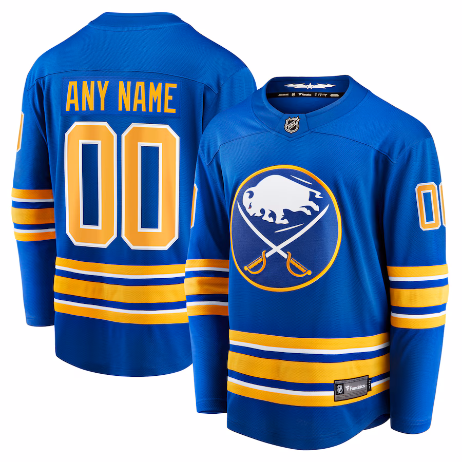 Men's Buffalo Sabres Fanatics Royal Home Breakaway Custom Jersey - Jersey