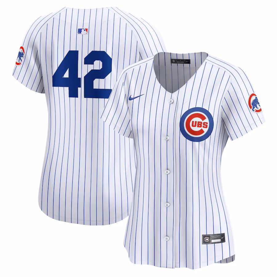 Women's Chicago Cubs  Nike White 2024 Jackie Robinson Day Home Limited Jersey - Jersey