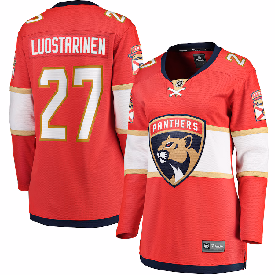 Women's Florida Panthers Eetu Luostarinen Fanatics Red Home Breakaway Player Jersey - Jersey
