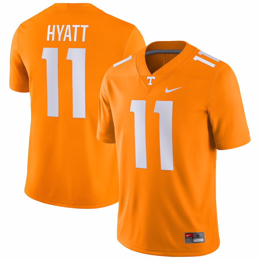 Jalin Hyatt Tennessee Volunteers Nike Player Game Jersey - Tennessee Orange - Jersey