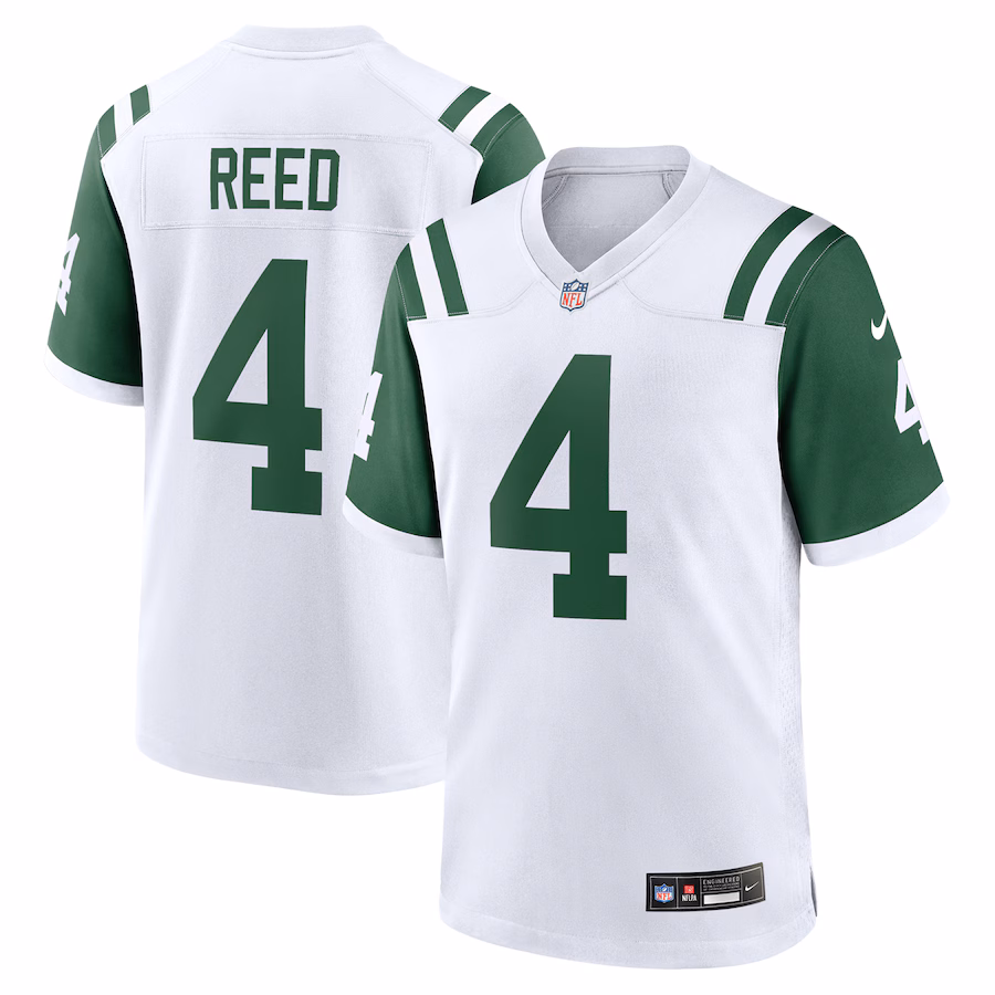 Men's New York Jets D.J. Reed Nike White Classic Alternate Game Jersey - Jersey