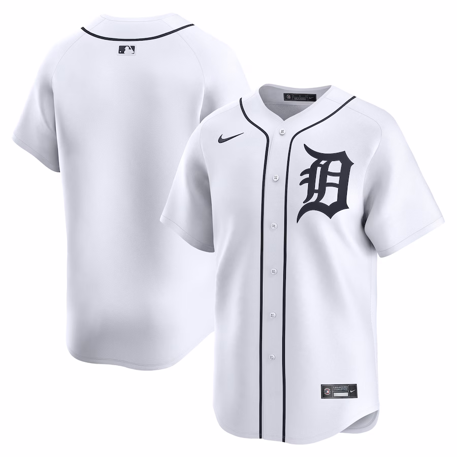 Men's Detroit Tigers Nike White Home Limited Jersey - Jersey