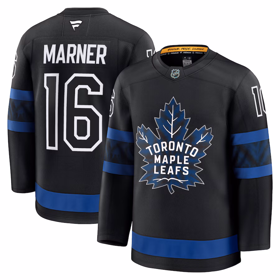 Men's Toronto Maple Leafs Mitch Marner Fanatics Black Alternate Premium Jersey - Jersey