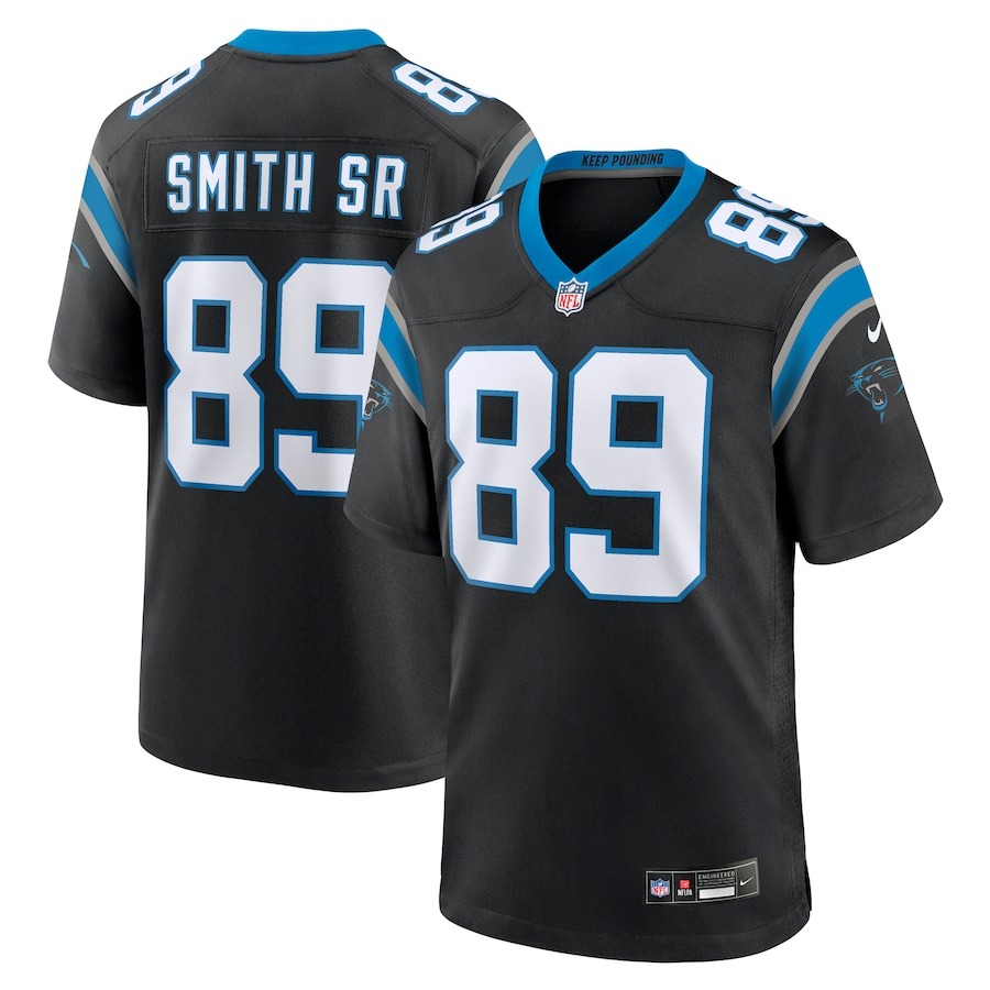 Men's Carolina Panthers Steve Smith Sr. Nike Black Retired Player Game Jersey - Jersey