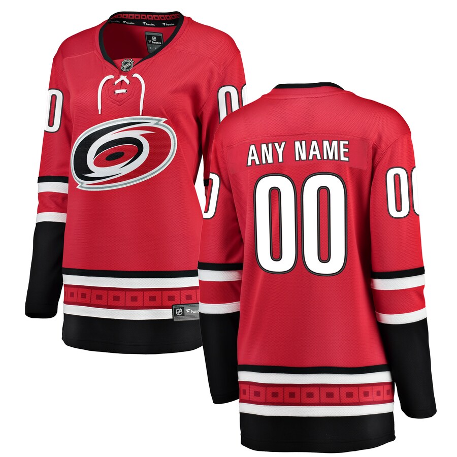Women's Carolina Hurricanes Fanatics Branded Red Alternate Breakaway Custom Jersey - Jersey