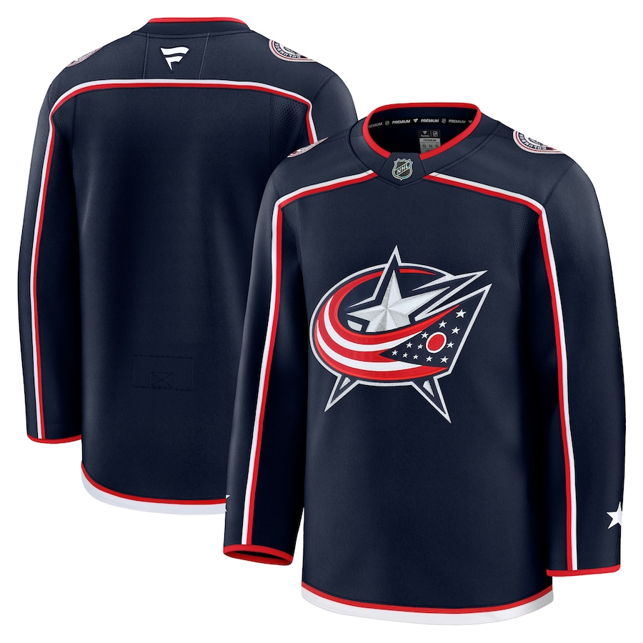 Men's Columbus Blue Jackets Fanatics Navy Home Premium Jersey - Jersey