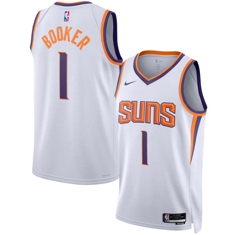 Unisex Phoenix Suns Devin Booker Nike White Swingman Jersey - Association Edition - Jersey