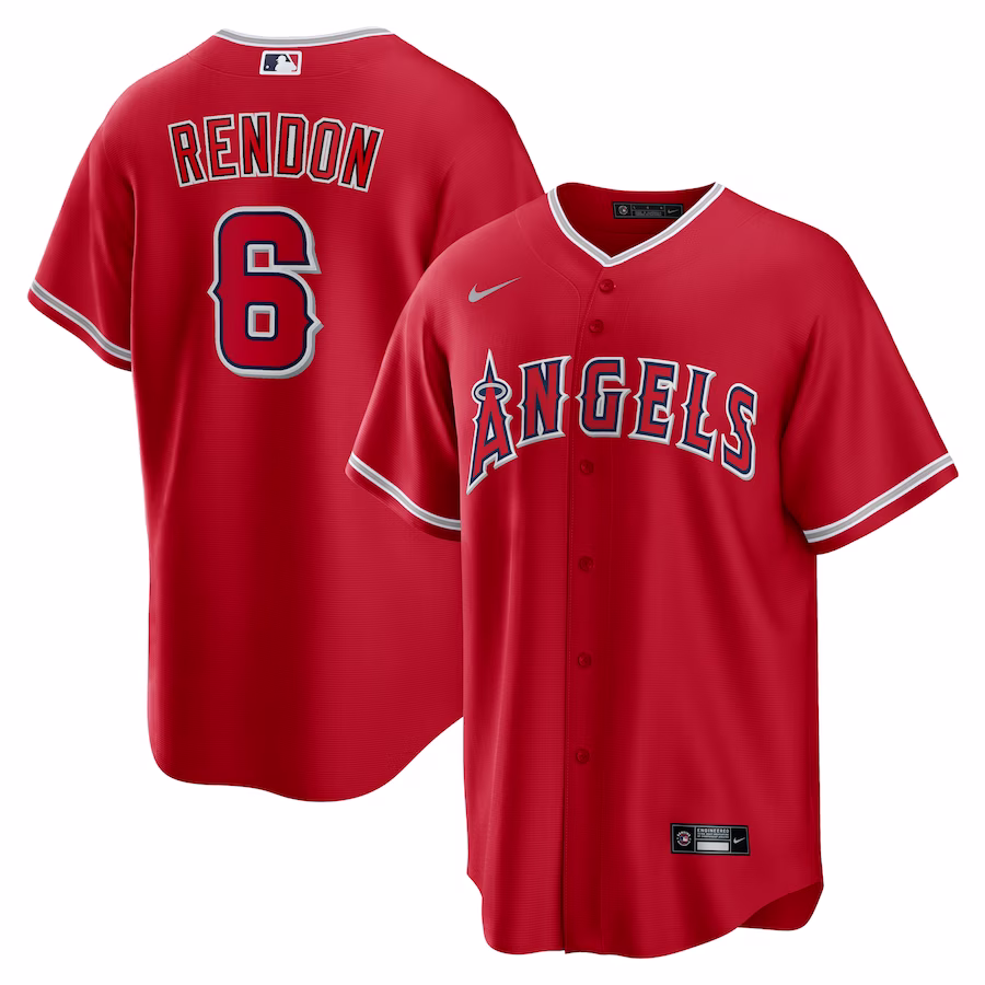 Men's Los Angeles Angels Anthony Rendon Nike Red Alternate Replica Player Name Jersey - Jersey