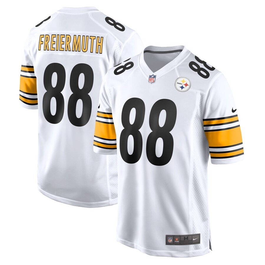 Men's Pittsburgh Steelers Pat Freiermuth Nike White Game Player Jersey - Jersey