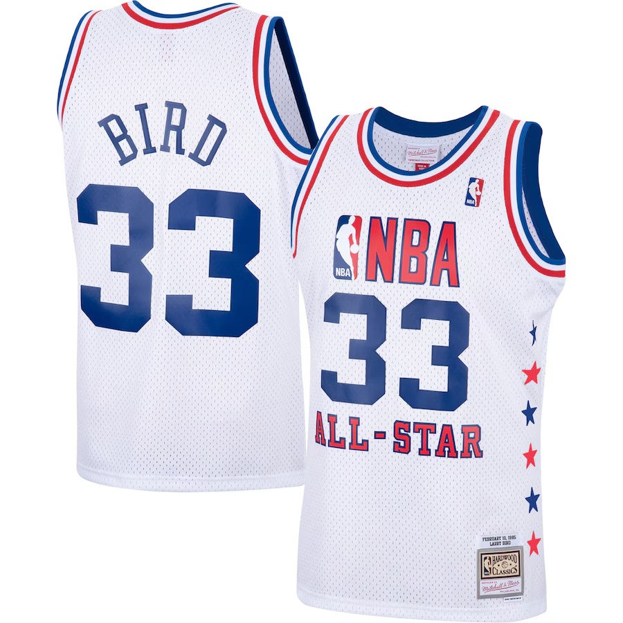 Men's Eastern Conference Larry Bird Mitchell & Ness White 1985 NBA All-Star Game Swingman Jersey - Jersey