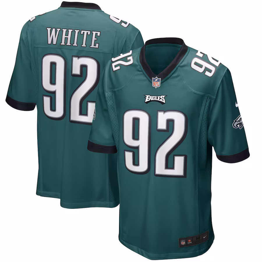 Men's Philadelphia Eagles Reggie White Nike Midnight Green Game Retired Player Jersey - Jersey