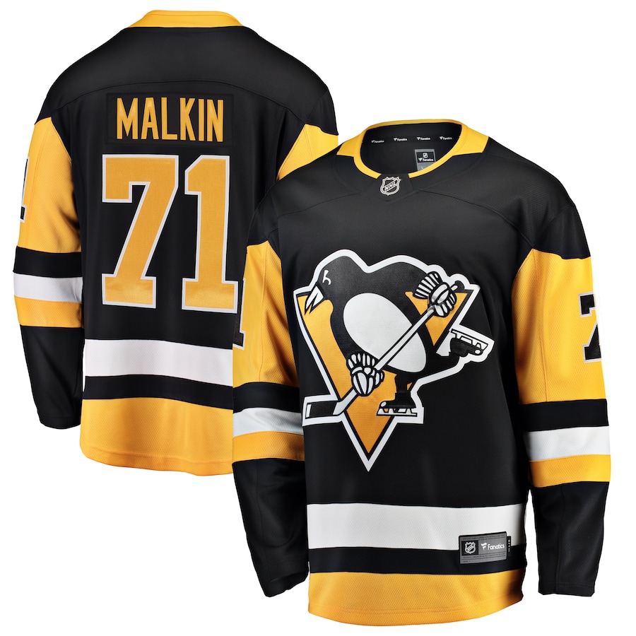 Men's Pittsburgh Penguins Evgeni Malkin Fanatics Branded Black Breakaway Player Jersey - Jersey