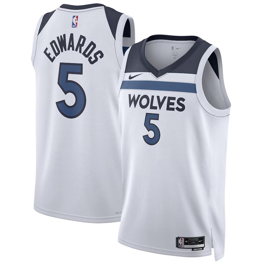 Unisex Minnesota Timberwolves Anthony Edwards Nike White Swingman Jersey - Association Edition - Jersey