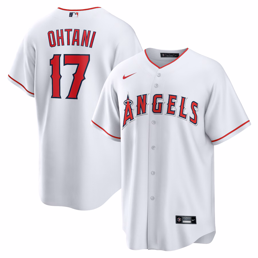 Men's Los Angeles Angels Shohei Ohtani Nike White Home Replica Player Name Jersey - Jersey