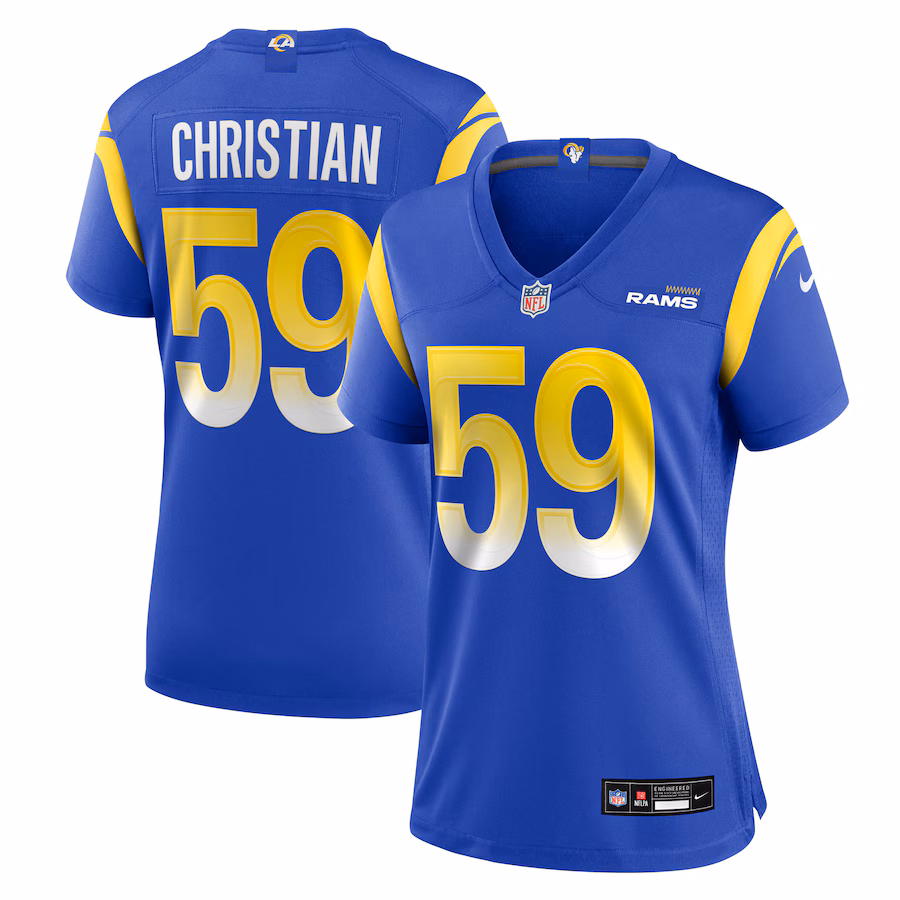 Women's Los Angeles Rams Geron Christian Nike Royal Team Game Jersey - Jersey