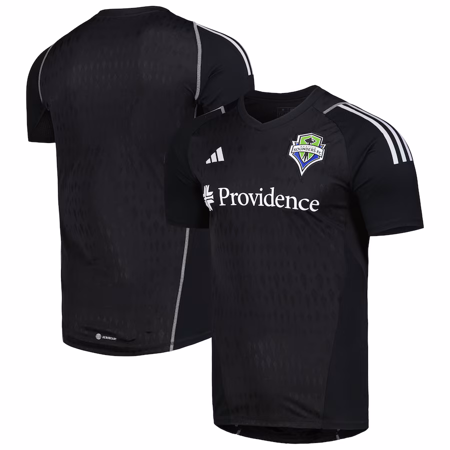 Men's Seattle Sounders FC adidas Black 2023 Replica Goalkeeper Jersey - Jersey