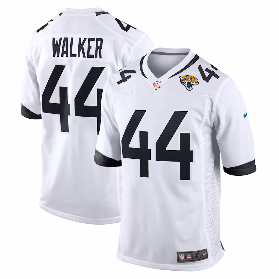 Men's Jacksonville Jaguars Travon Walker Nike White Player Game Jersey - Jersey