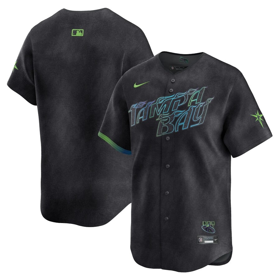 Men's Tampa Bay Rays Nike Charcoal 2024 City Connect Limited Jersey - Jersey