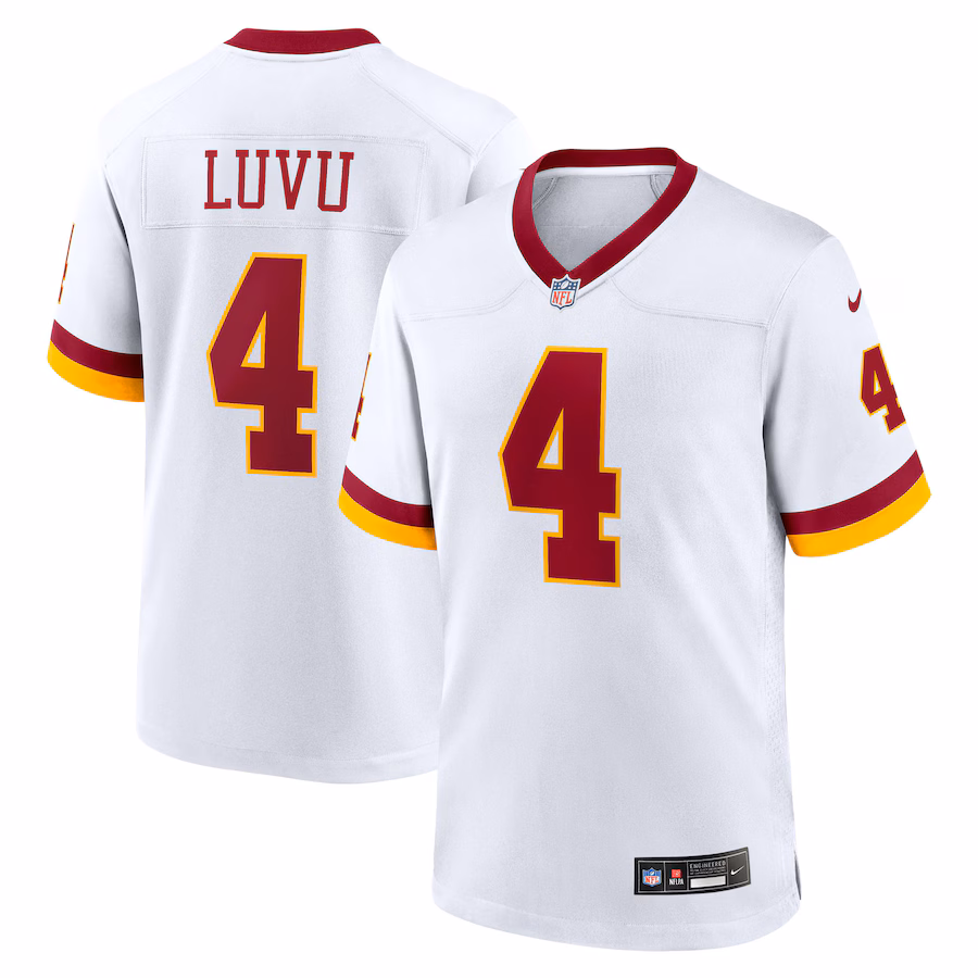 Men's Washington Commanders Frankie Luvu Nike White Game Super Bowl Era Jersey - Jersey