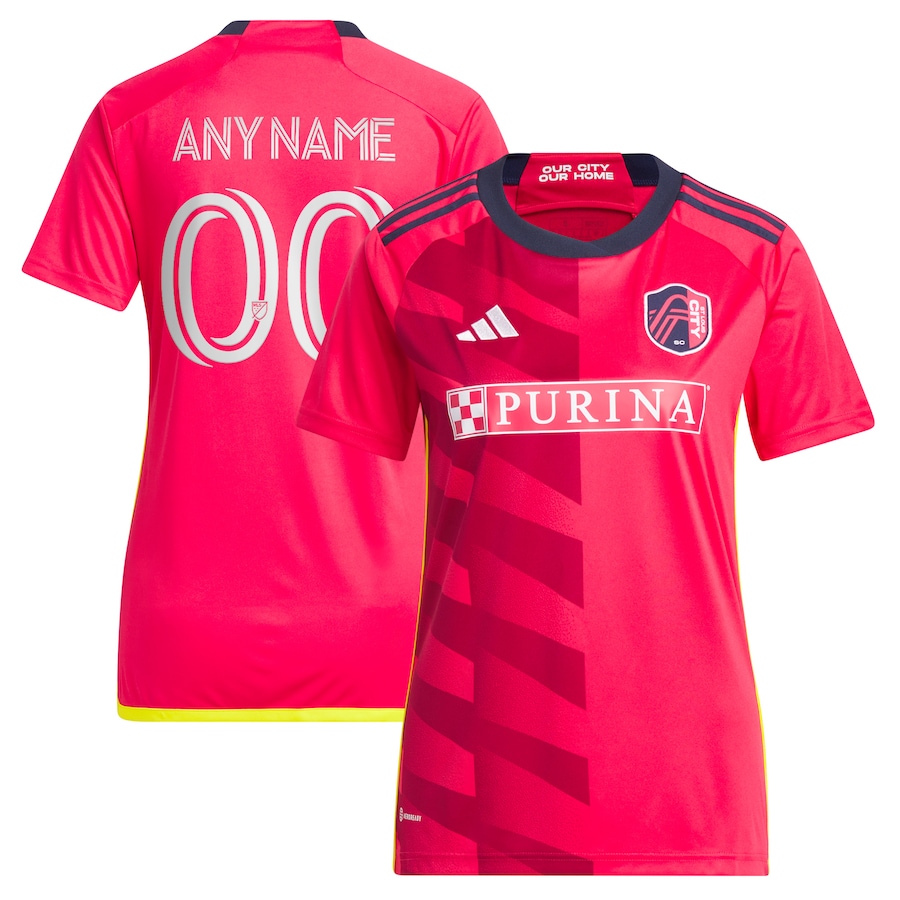 Women's St. Louis City SC adidas Red 2023 CITY Kit Replica Custom Jersey - Jersey