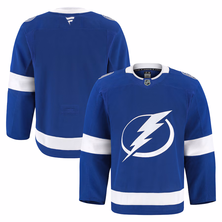 Men's Tampa Bay Lightning Fanatics Blue Home Authentic Pro Jersey - Jersey