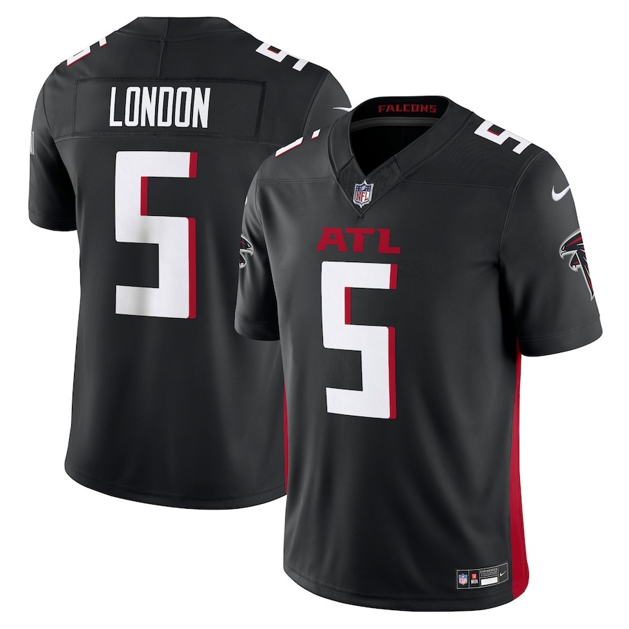 Men's Atlanta Falcons Drake London Nike Black Vapor F.U.S.E. Limited Jersey - Jersey