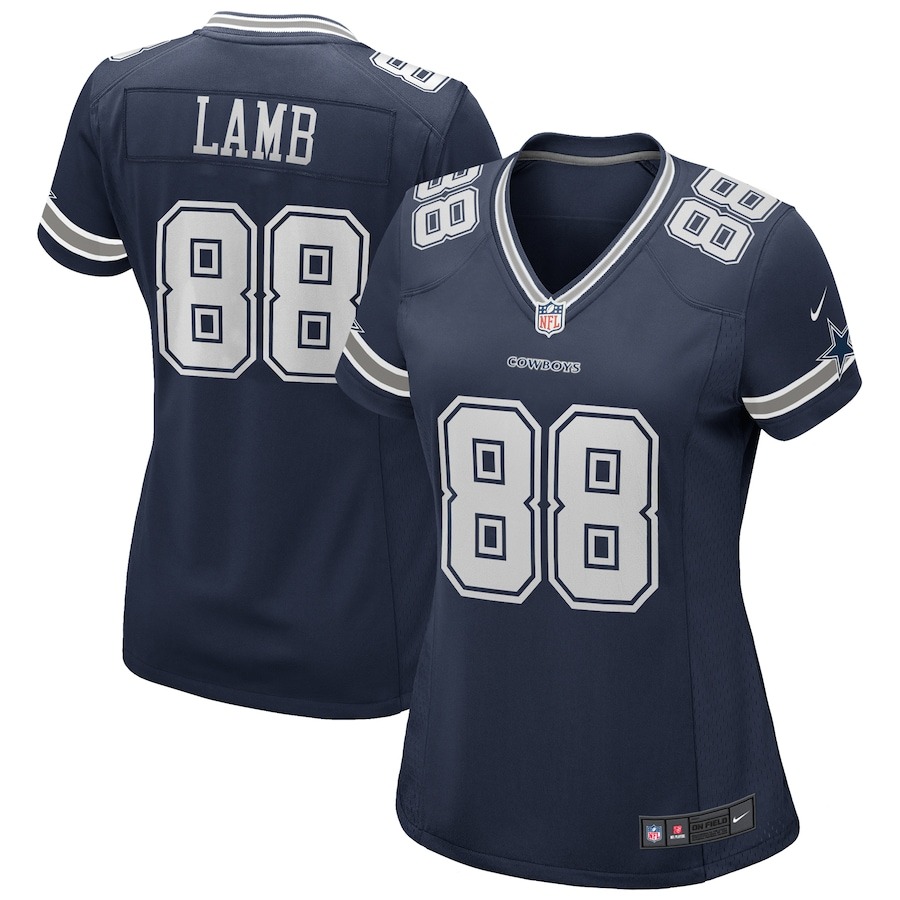 Women's Dallas Cowboys CeeDee Lamb Nike Navy Game Jersey - Jersey